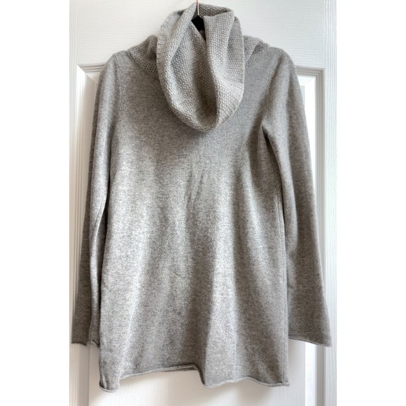 Kenar Sweaters - KENAR 100% Cashmere Women's Cowl Neck Sweater Gray Size M